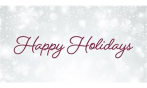 Happy Holidays! 